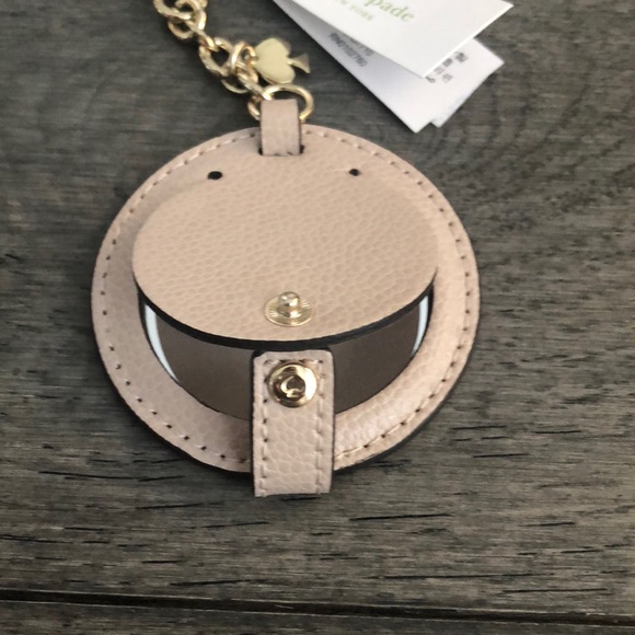 Kate SpadeCircle Mirror Leather BagCharm/keychain - Picture 5 of 8